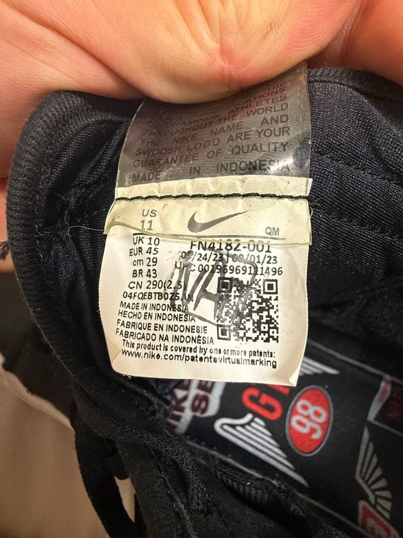 NIKE Grant Taylor スニーカー ブラックの写真5枚目