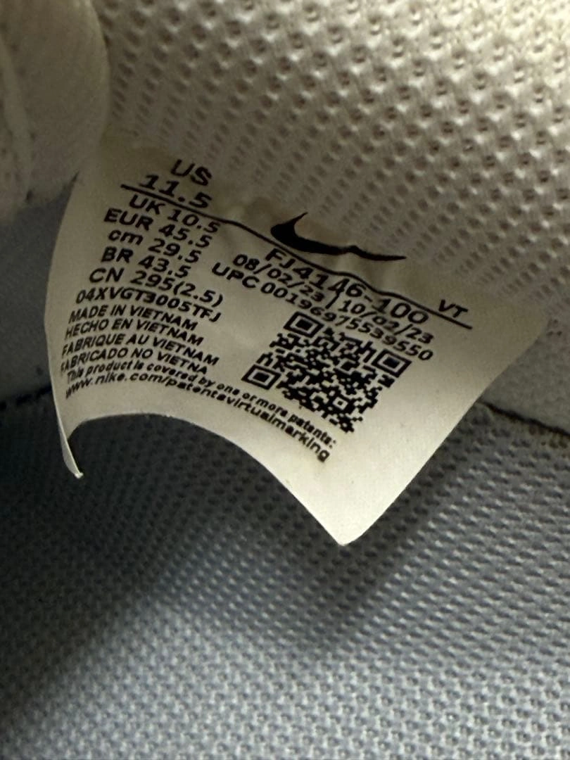NIKE AIR FORCE 1 ホワイト グレーの写真3枚目