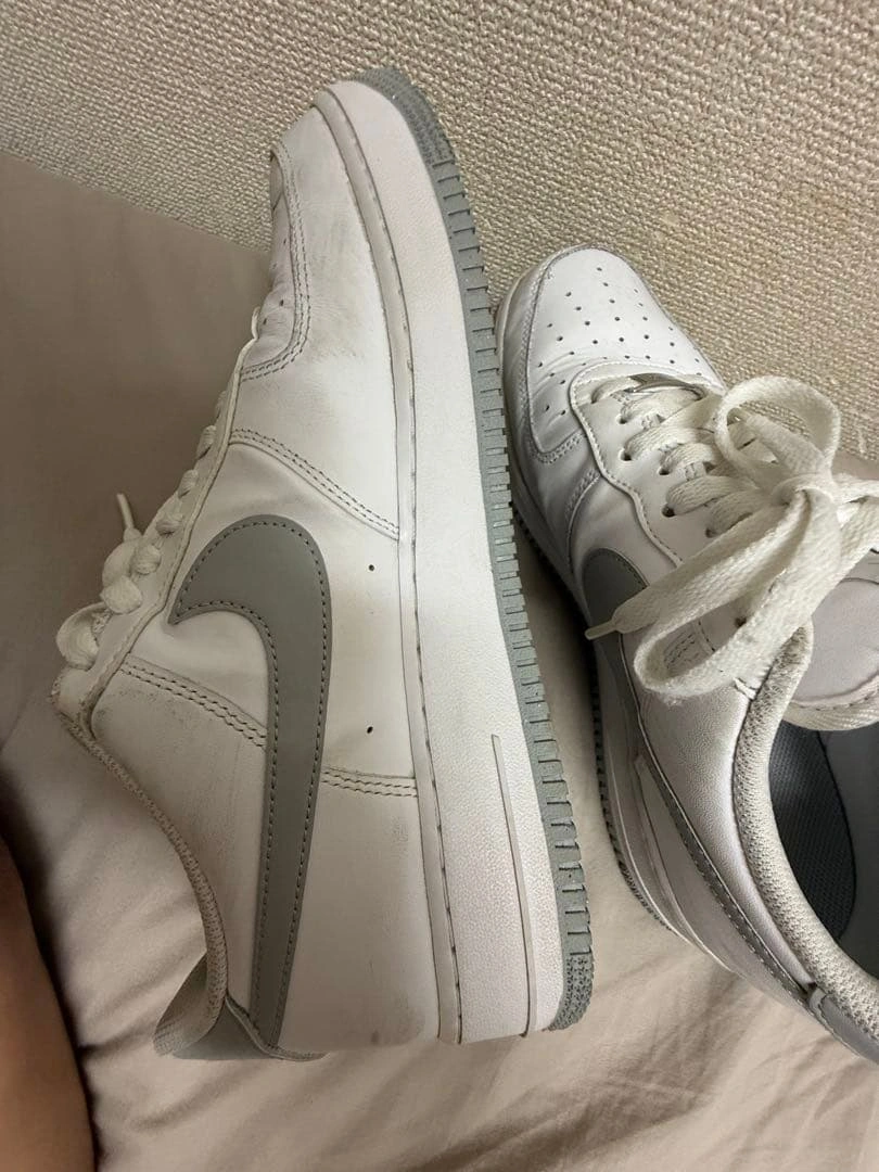 NIKE AIR FORCE 1 ホワイト グレーの写真6枚目