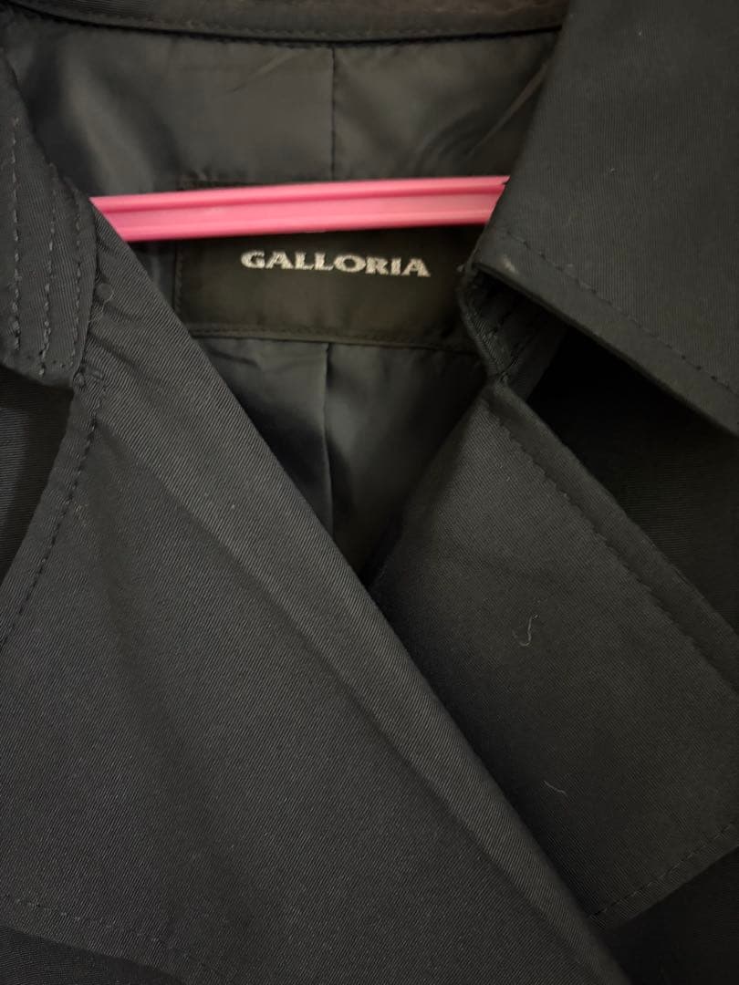 GALLORIA トレンチコート ネイビーの写真2枚目