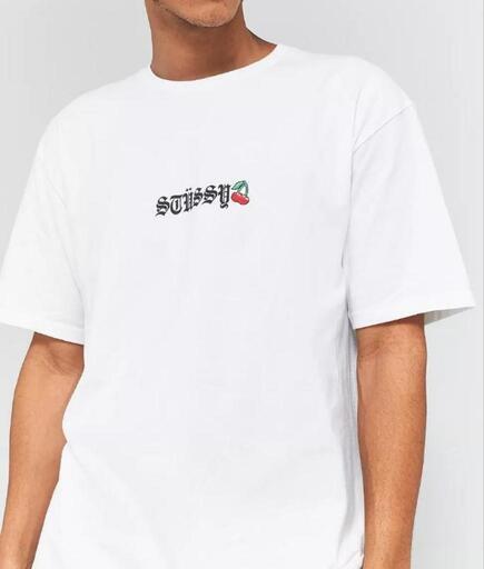 【現地決済4,000円】Stussy Cherry Embroidered White T-shirtの写真4枚目