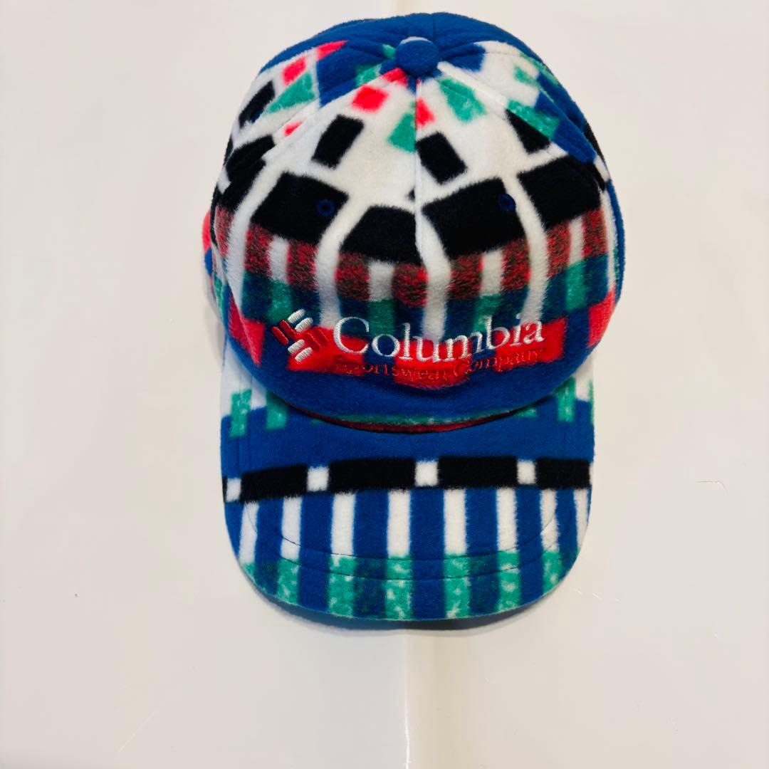 (美品) Columbia日本未発売コロンビア フリース ベースボール キャップ
