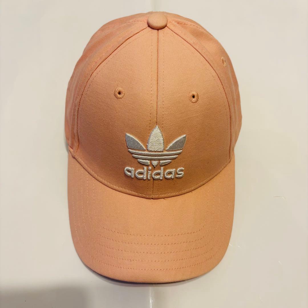 (美品) adidas アディダス ベースボールキャップ ピンク