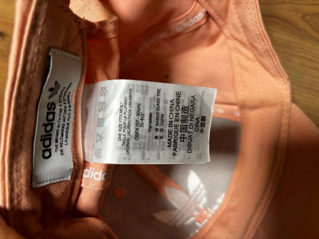 (美品) adidas アディダス ベースボールキャップ ピンクの写真4枚目