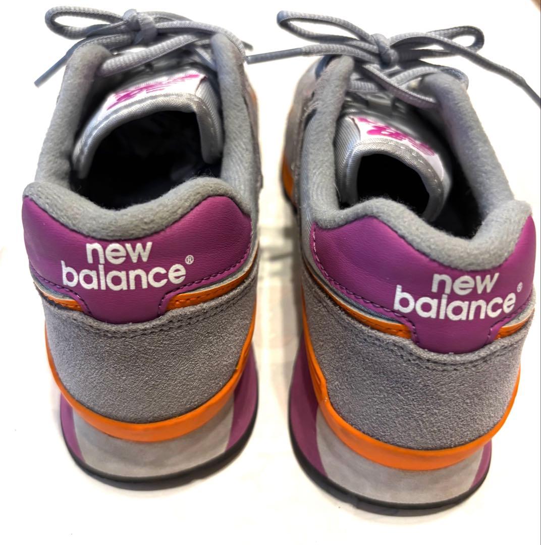 (美品) New Balance 446 スニーカー グレー パープルの写真3枚目