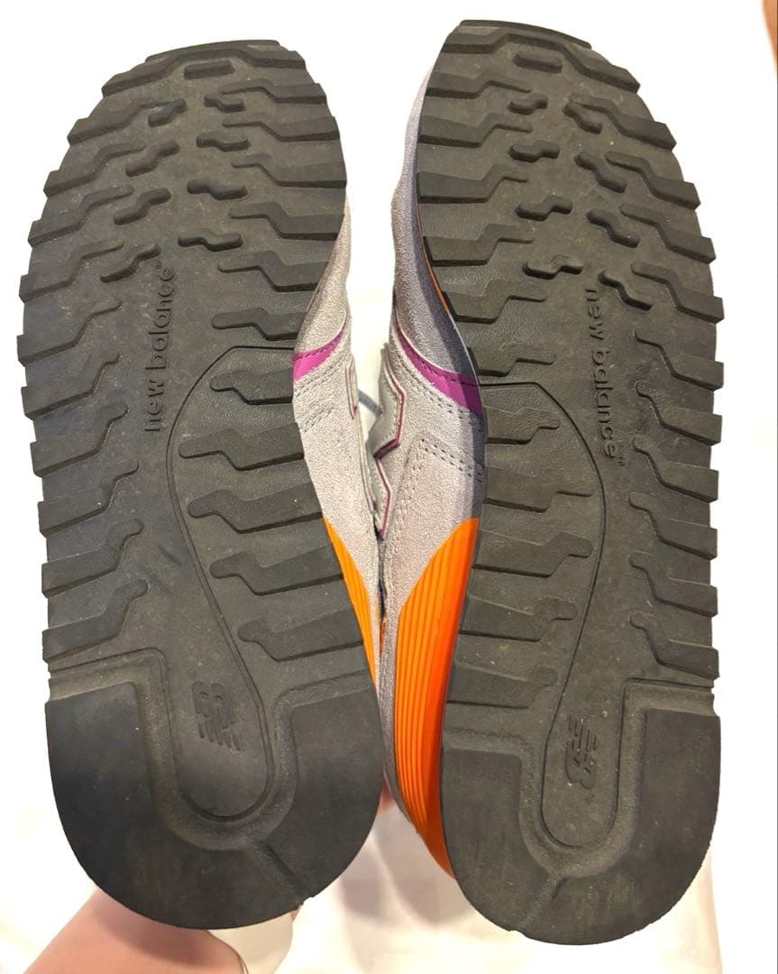 (美品) New Balance 446 スニーカー グレー パープルの写真5枚目