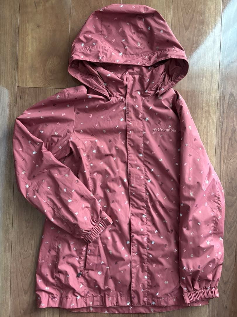 (美品)Columbia ウィンドブレーカー ピンク 総柄