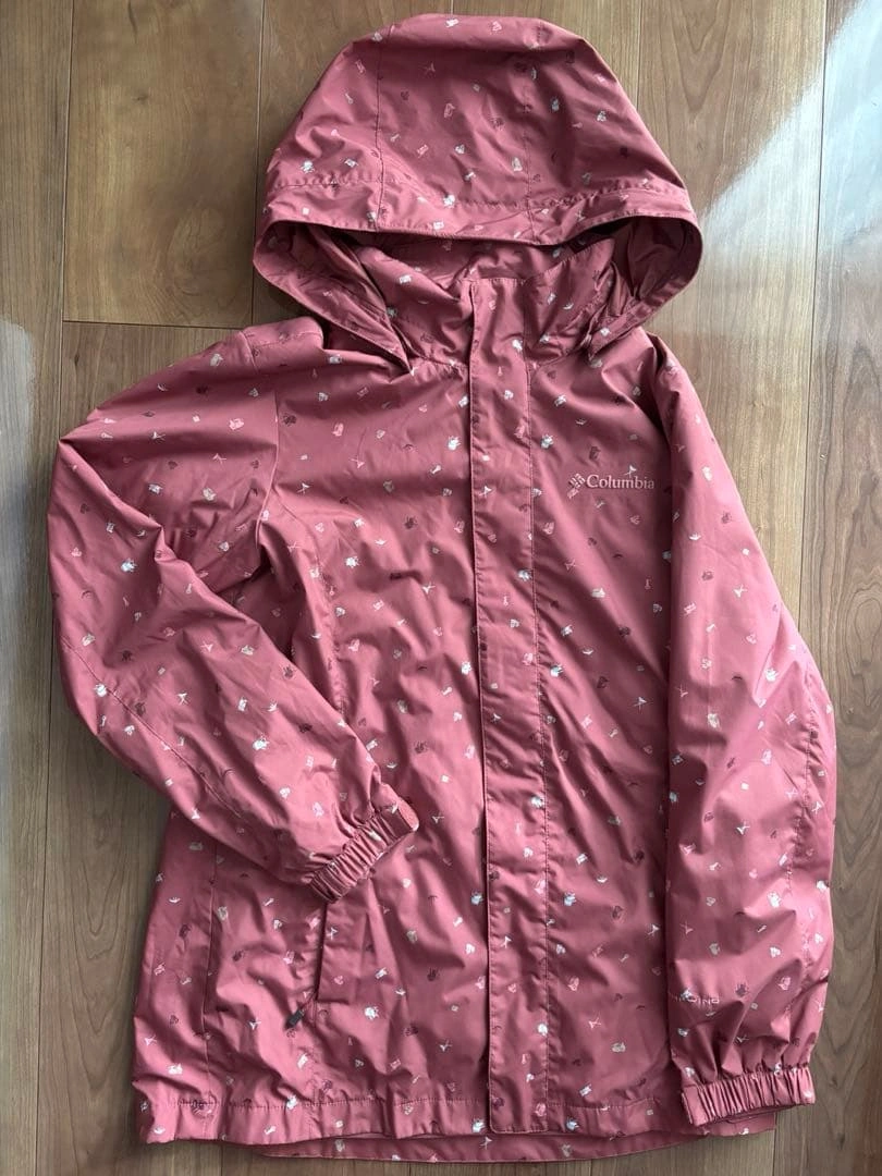 (美品)Columbia ウィンドブレーカー ピンク 総柄