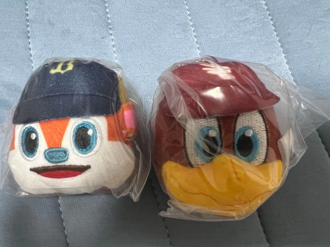 プロ野球マスコット フェイスぬいぐるみ 2種セットの写真2枚目