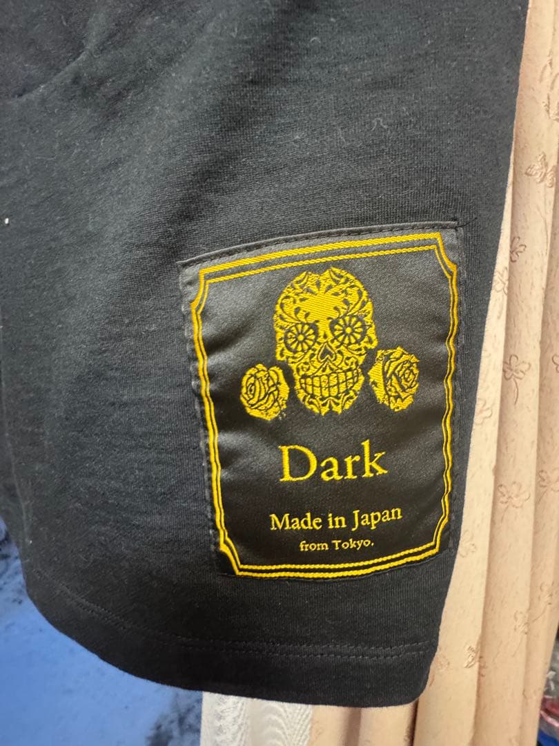 Dark スカルプリント 半袖Tシャツ M スリーブ付きの写真2枚目