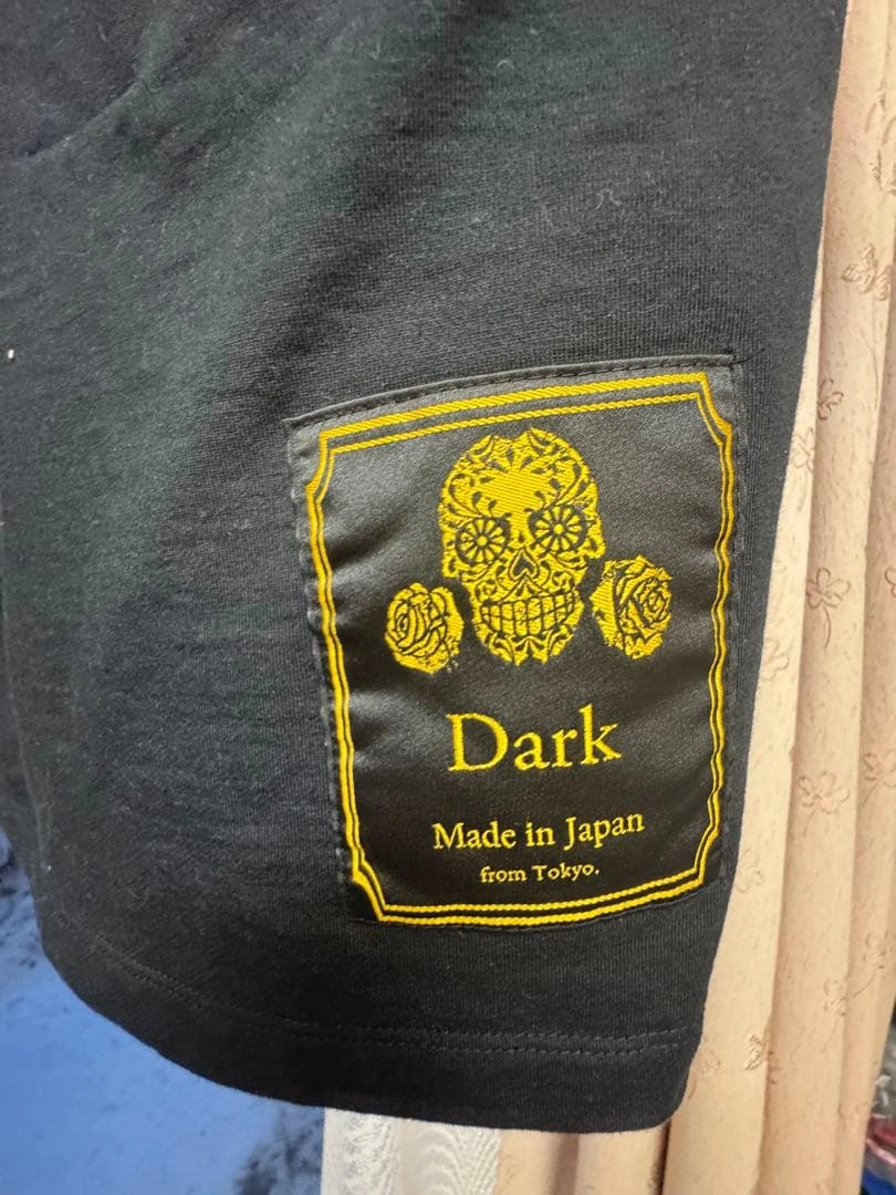 Dark スカルプリント 半袖Tシャツ M スリーブ付きの写真2枚目
