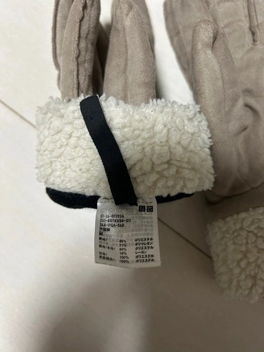 手袋 UNIQLO ムートンタッチグローブ Mの写真4枚目