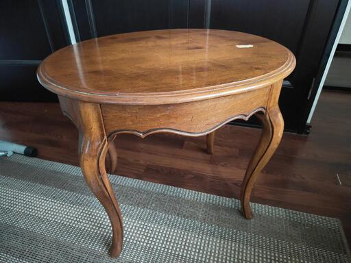 Ethan Allen（イーサン・アーレン） Country French Collection オーバル木製テーブル