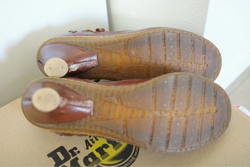 Dr. Martens Tストラップ パンプス ブラウン UK4の写真3枚目