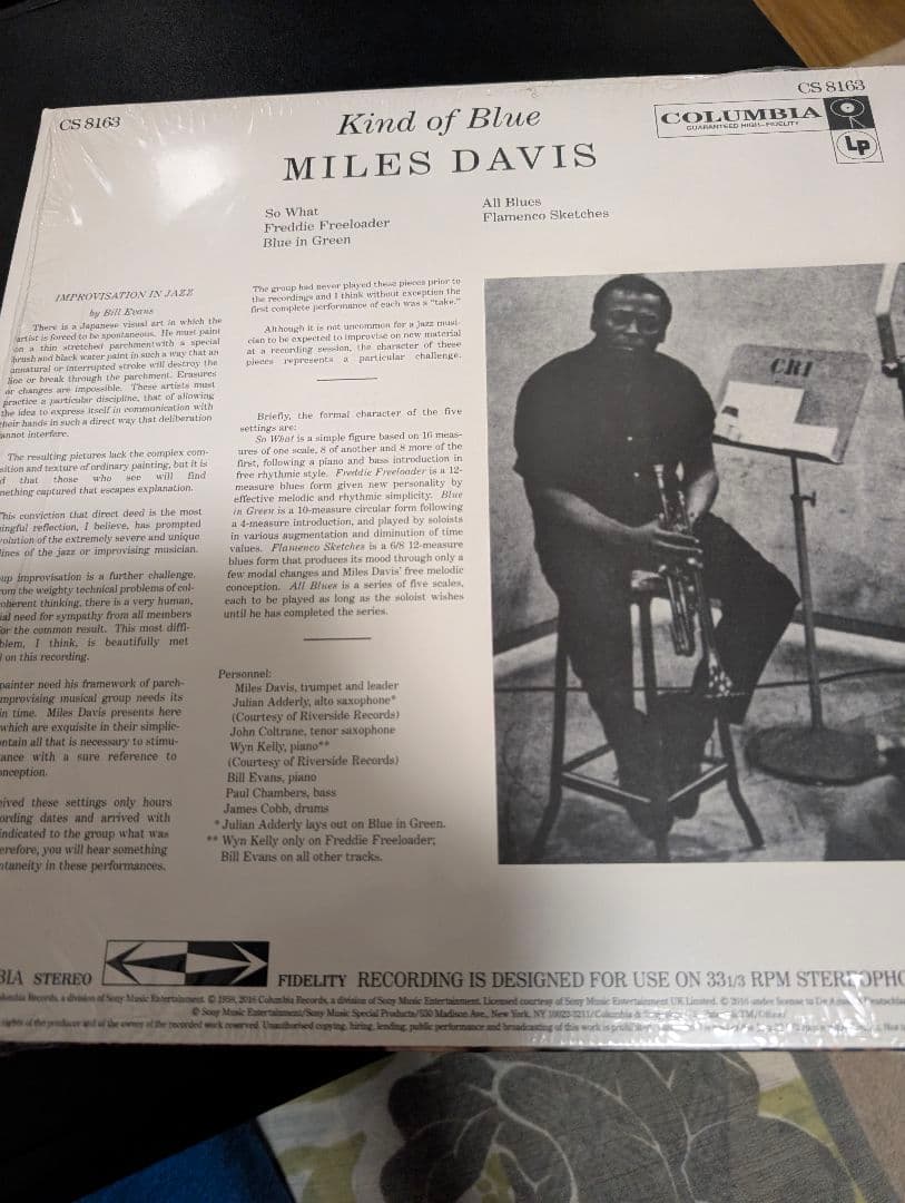 Miles Davis Kind of Blue アナログレコードの写真2枚目