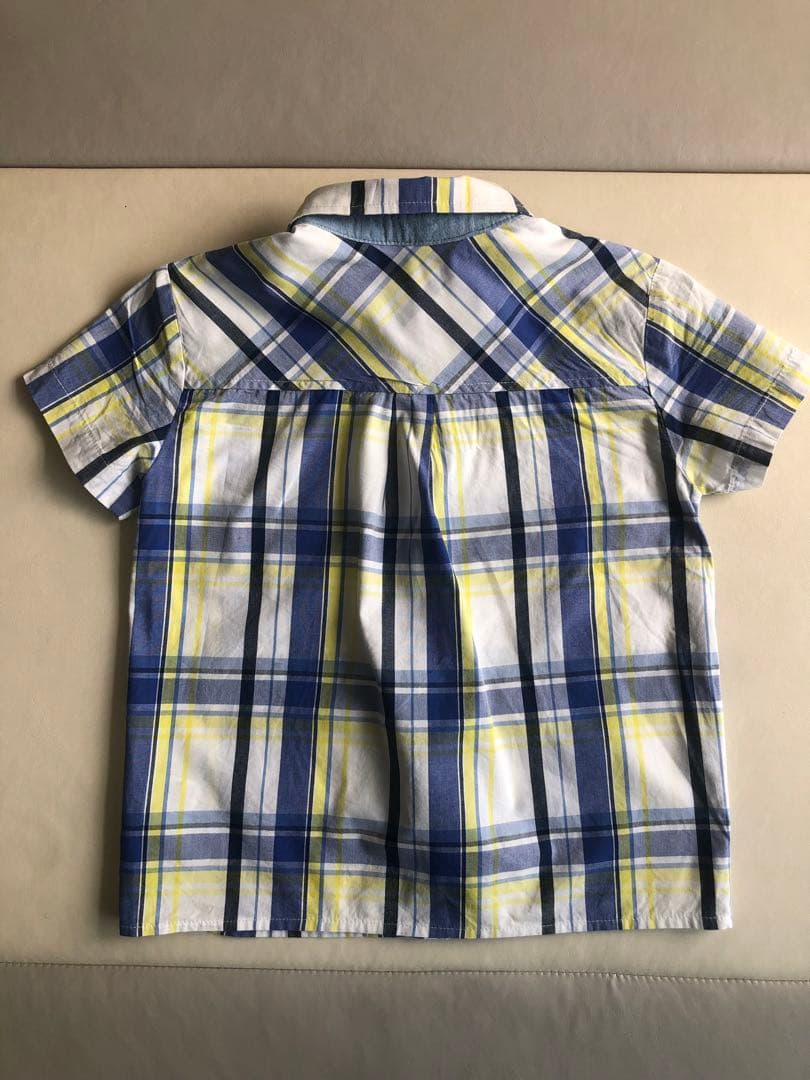 RENOMA チェック柄 半袖シャツ 110CMの写真4枚目