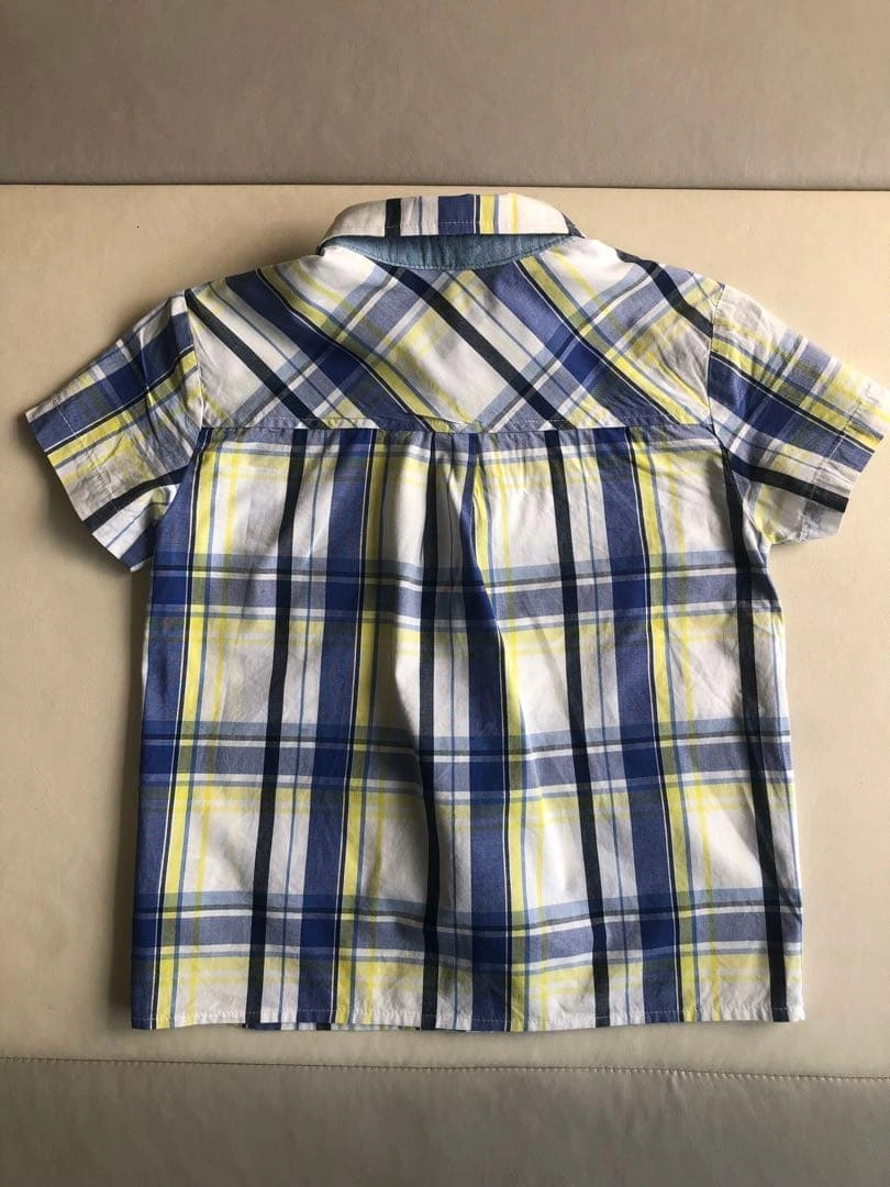 RENOMA チェック柄 半袖シャツ 110CMの写真4枚目
