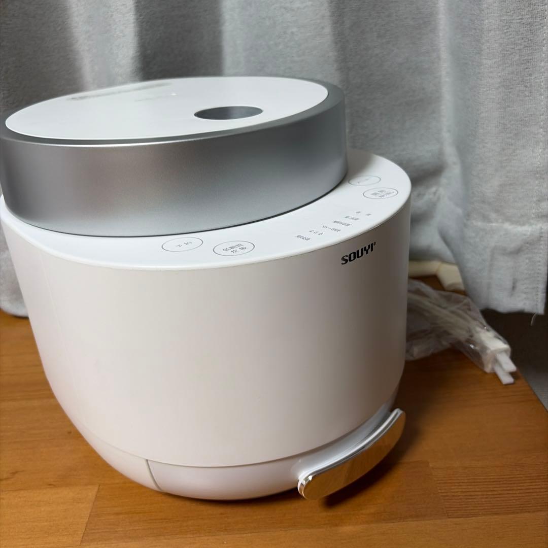 未使用品✨ SOUYI 糖質カット炊飯器 SY-138 ホワイト 家電 炊飯器の写真2枚目