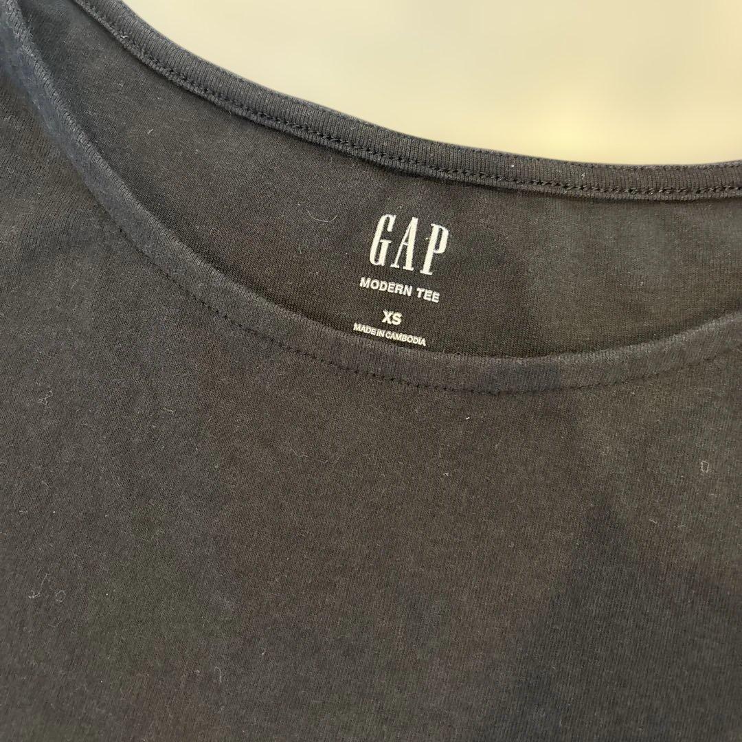 GAP ギャップ　モダンt キャップスリーブ　XS ブラックの写真3枚目