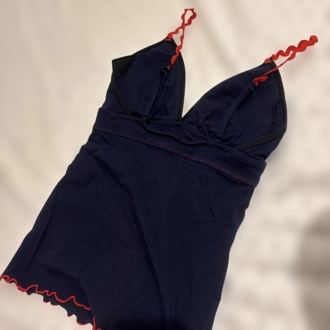 【美品】PAMM キャミソール ネイビー レッドの写真4枚目
