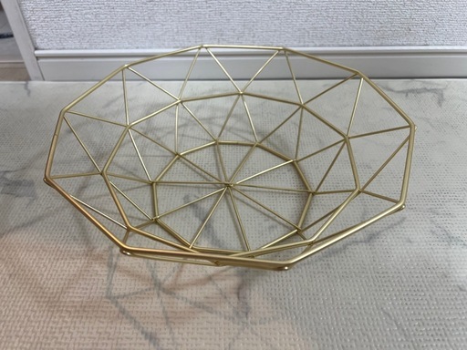 ゴールド　小物入れ　フルーツ入れ