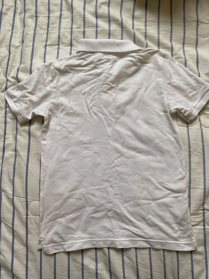 UNIQLO キッズ ポロシャツ ホワイト 140 白の写真3枚目