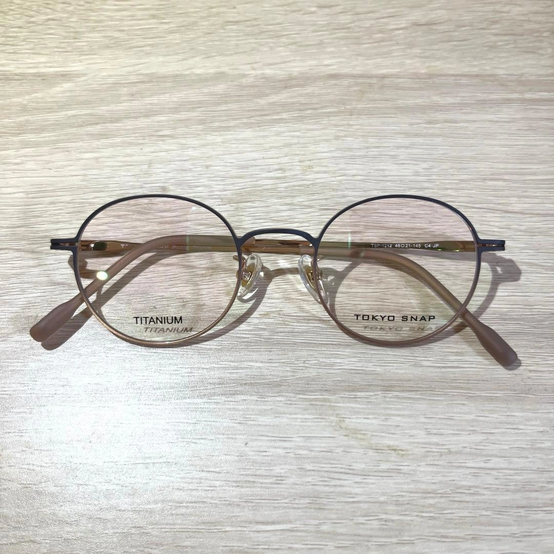 TOKYO SNAP(トウキョウスナップ)眼鏡フレーム(ブラウン×ピンク)の写真3枚目