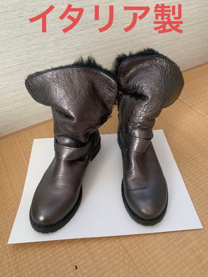 美品　イタリア　Osvaldo Rossi ショートブーツ　37