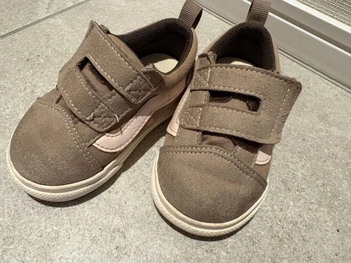 VANSオールドスクール mocha/pink【13.5cm】