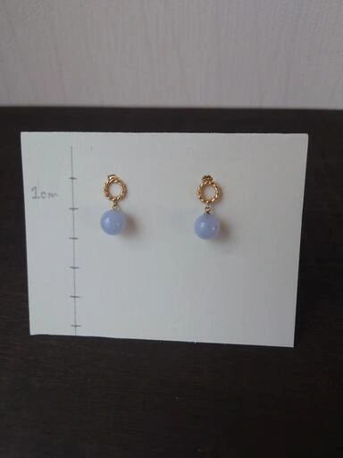 ⑫ピアス 薄紫の写真2枚目