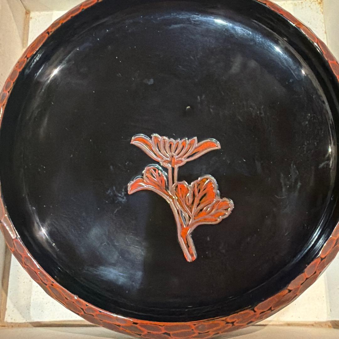 会津ぬり 盆 漆器 伝統工芸品　23cmの写真2枚目