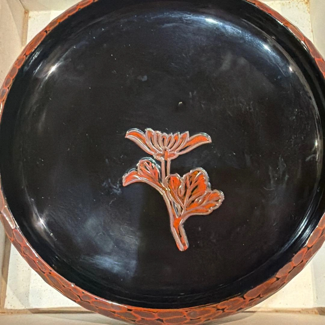 会津ぬり 盆 漆器 伝統工芸品 23cmの写真2枚目