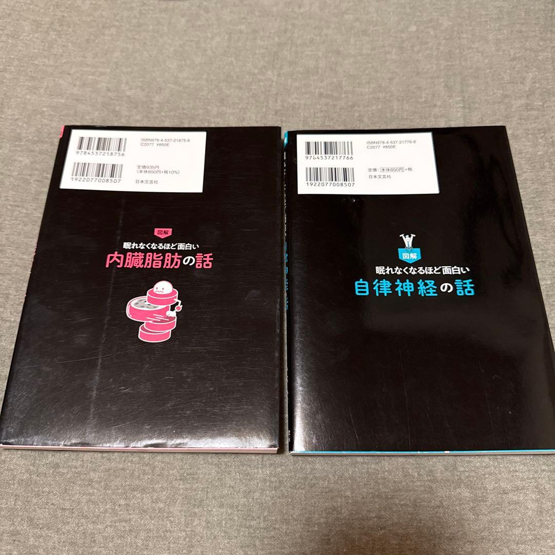 図解 眠れなくなるほど面白い内臓脂肪の話 自律神経の話 2冊セットの写真2枚目