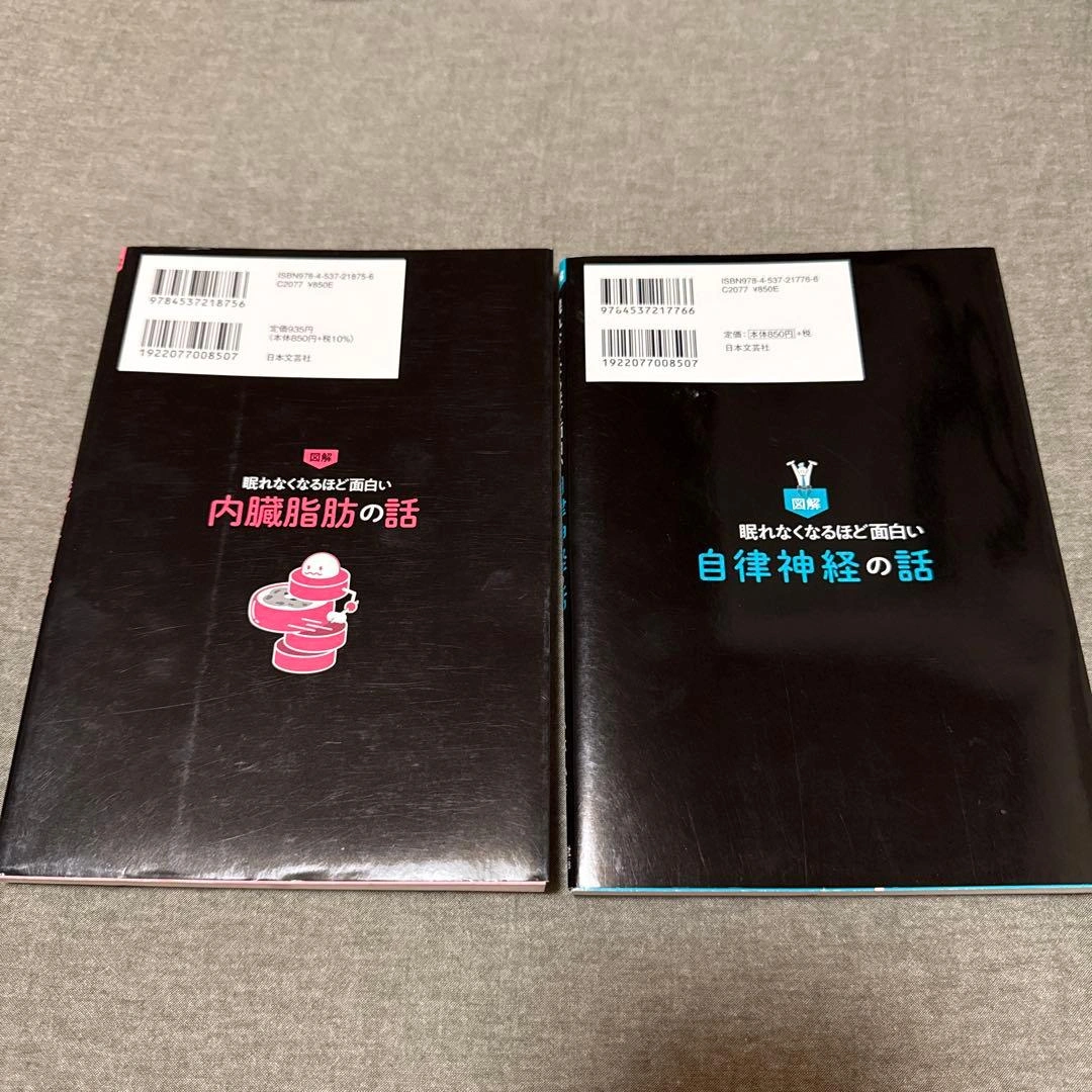 図解 眠れなくなるほど面白い内臓脂肪の話 自律神経の話 2冊セットの写真2枚目