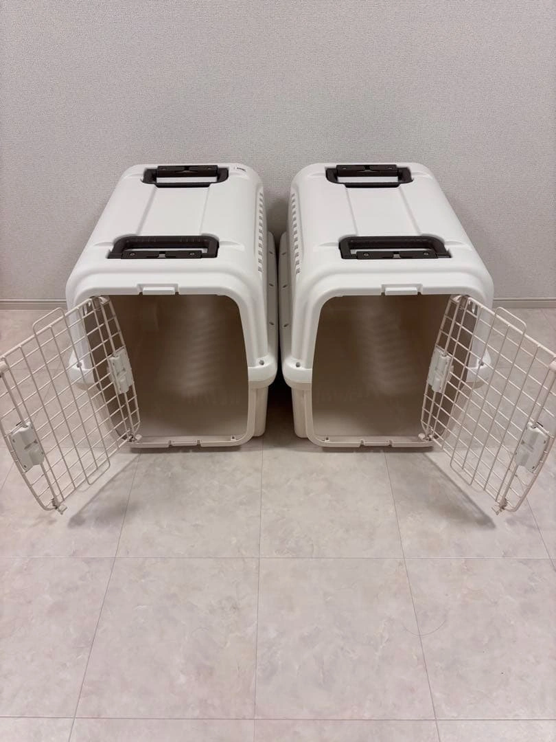 Richell キャンピングキャリー L アイボリー 中型犬 大型犬 クレートの写真9枚目