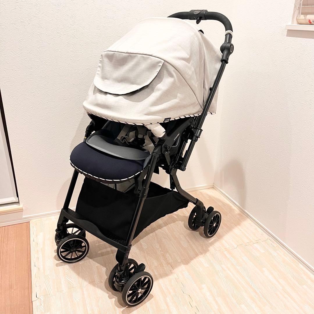 【美品】コンビ ベビーカー スゴカルα 4キャス compact エッグショックの写真2枚目