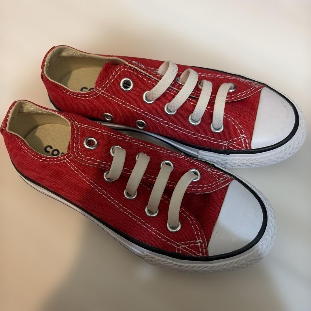 CONVERSE コンバース オールスター キッズ スニーカー 赤 17cm