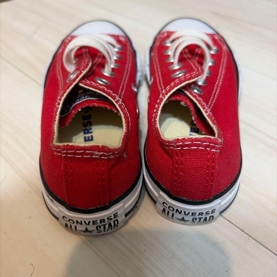 CONVERSE コンバース オールスター キッズ スニーカー 赤 17cmの写真2枚目