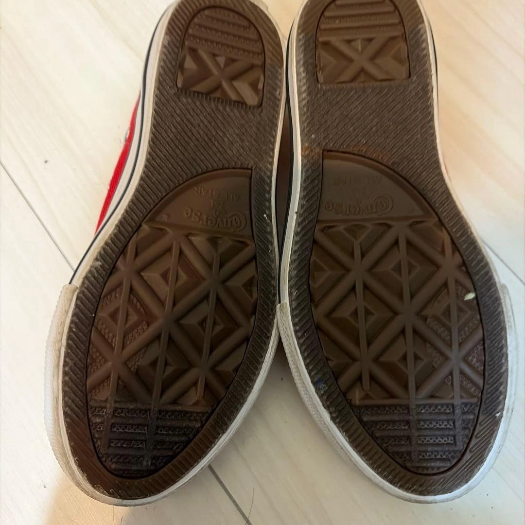 CONVERSE コンバース オールスター キッズ スニーカー 赤 17cmの写真3枚目