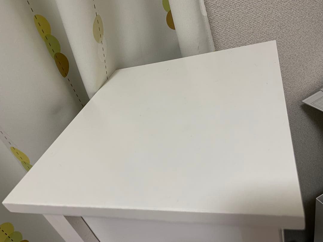 木製 ホワイト 4段チェスト スリム収納 引き出し 完成品の写真5枚目
