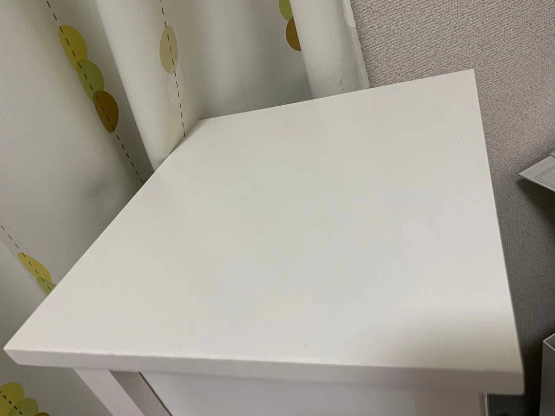 木製 ホワイト 4段チェスト スリム収納 引き出し 完成品の写真5枚目