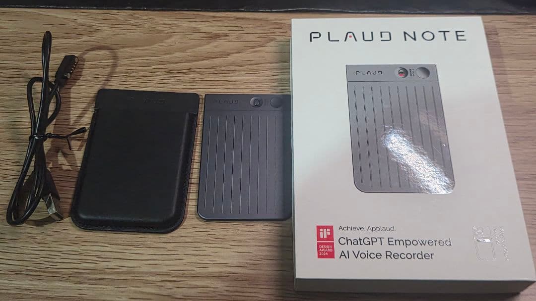 【美品・使用数回】PLAUD NOTE AIボイスレコーダー 箱・付属品付