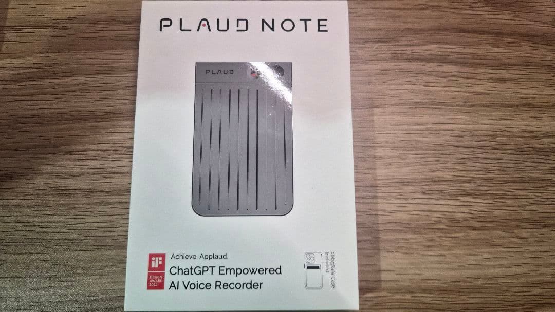 【美品・使用数回】PLAUD NOTE AIボイスレコーダー 箱・付属品付の写真3枚目