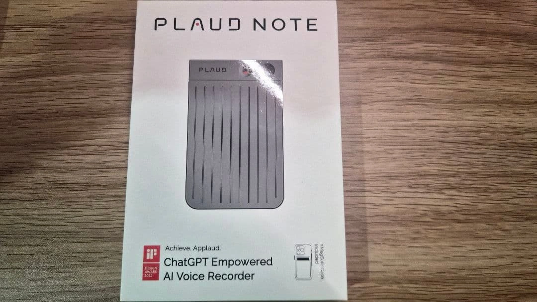 【美品・使用数回】PLAUD NOTE AIボイスレコーダー 箱・付属品付の写真3枚目
