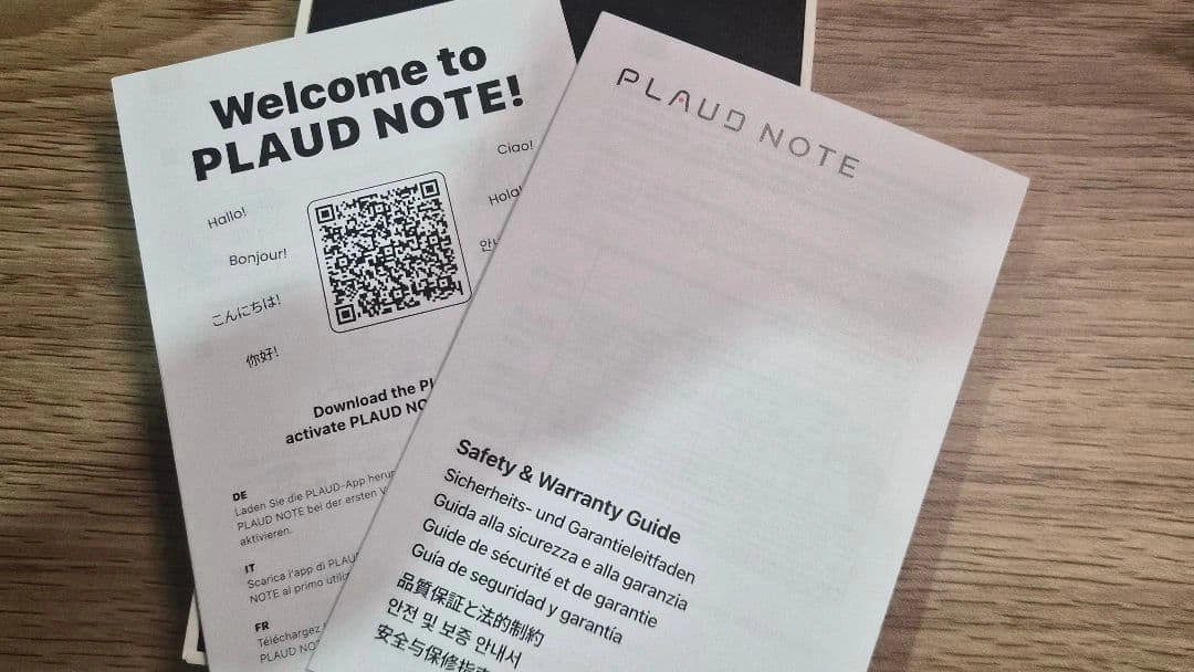 【美品・使用数回】PLAUD NOTE AIボイスレコーダー 箱・付属品付の写真4枚目