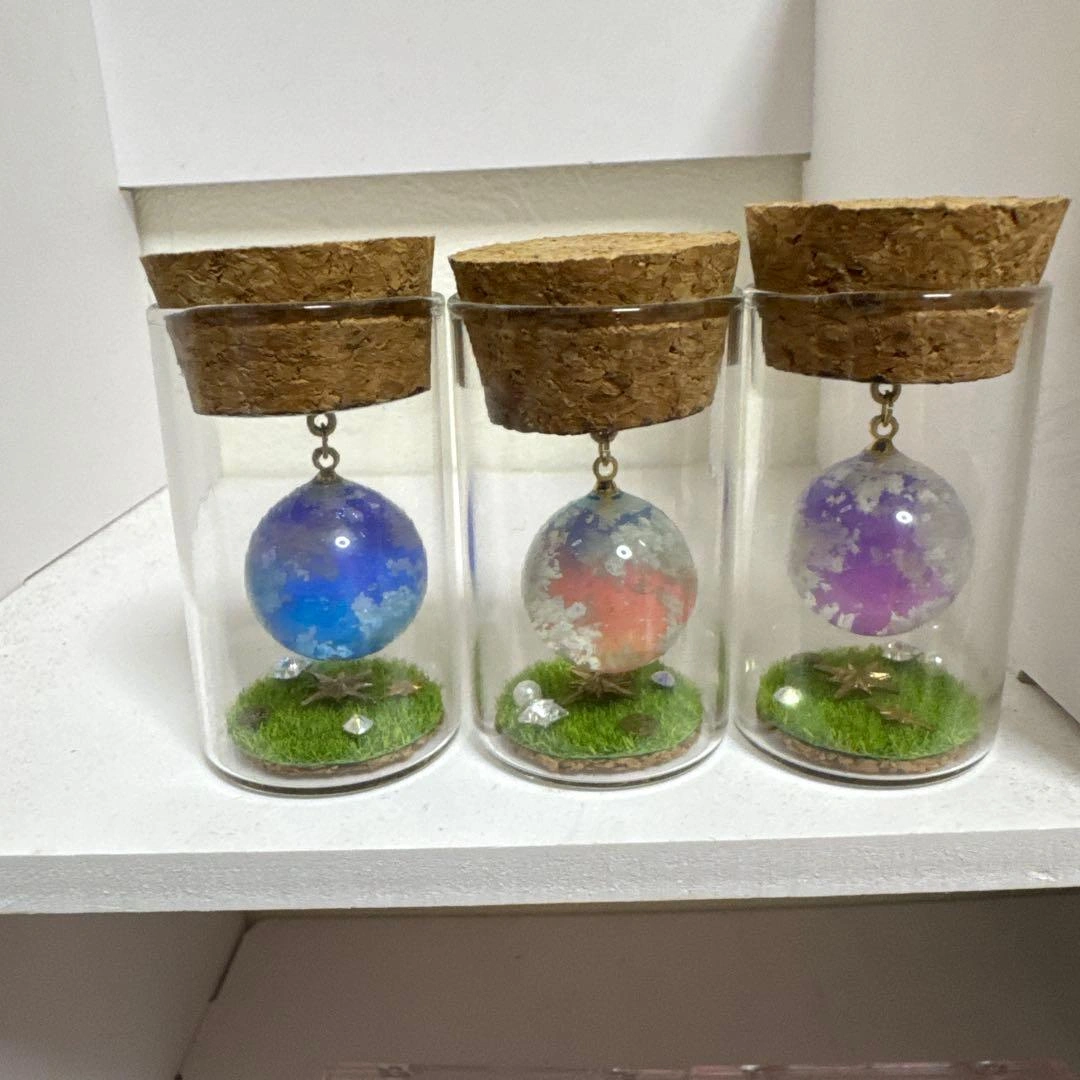 レジン作品 空閉じ込め