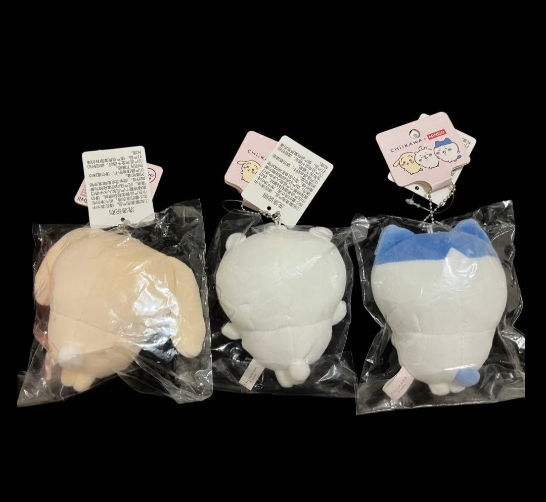 【海外限定】ちいかわ 元気ヘアマスコット3点セット ハチワレ うさぎ ぬいぐるみの写真2枚目