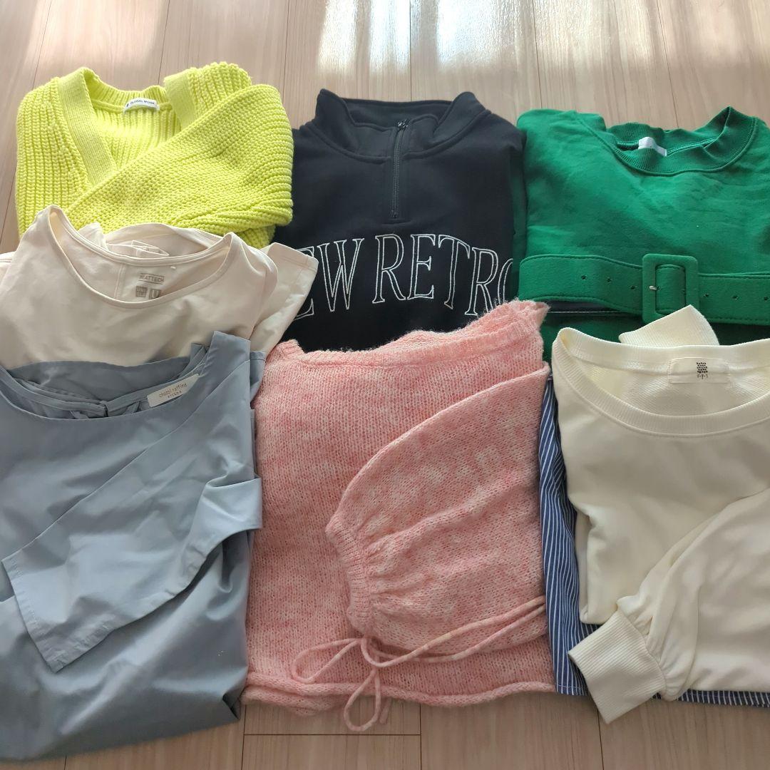 秋冬★レディース服 10点まとめ売り ほぼMサイズ カジュアル デニム ニットの写真2枚目
