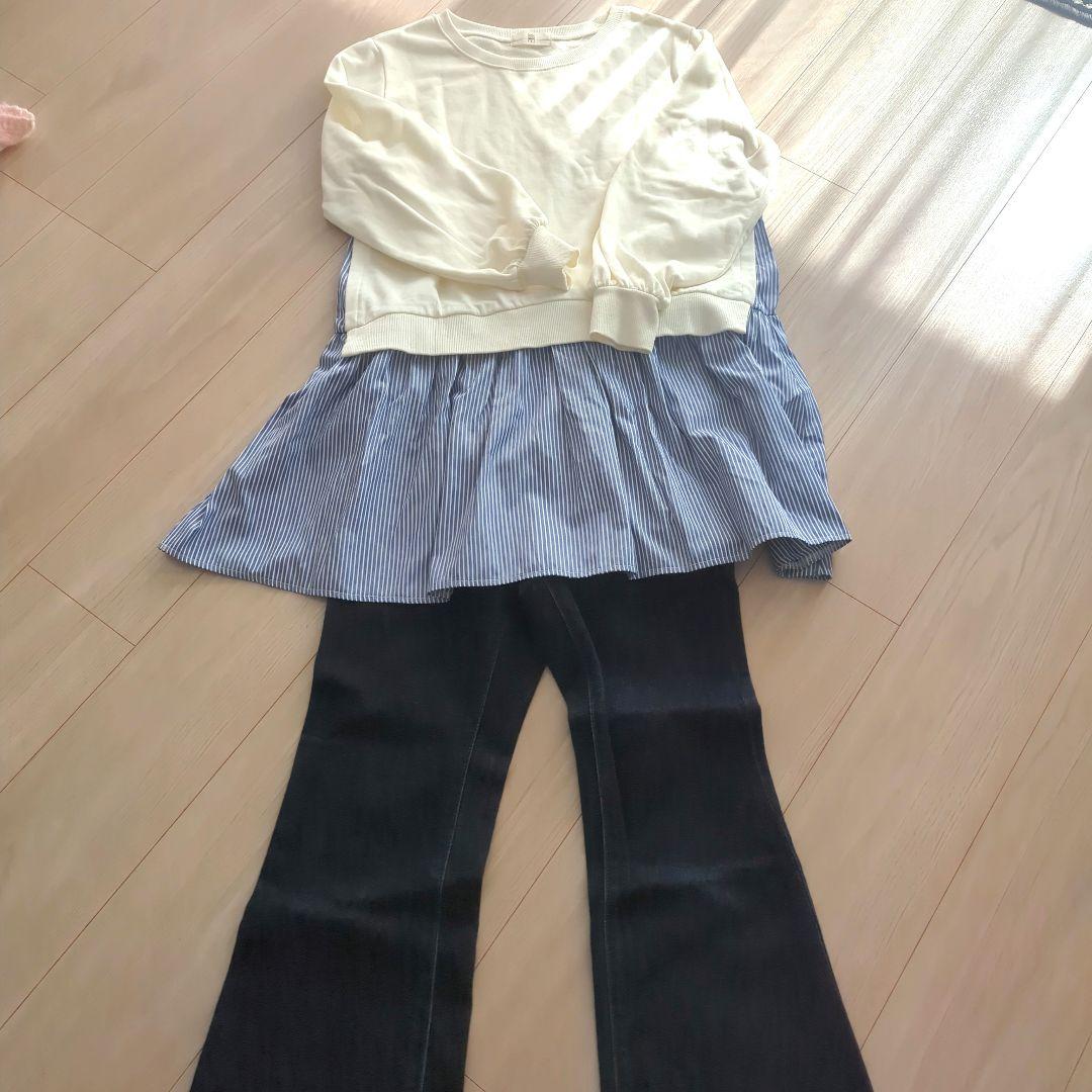 秋冬★レディース服 10点まとめ売り ほぼMサイズ カジュアル デニム ニットの写真5枚目