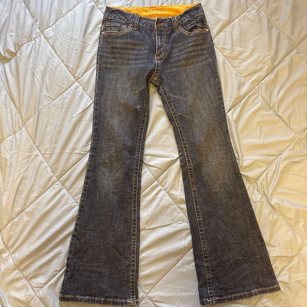 アルファ キュービック A/Cデザイン フレアパンツ ブーツカット